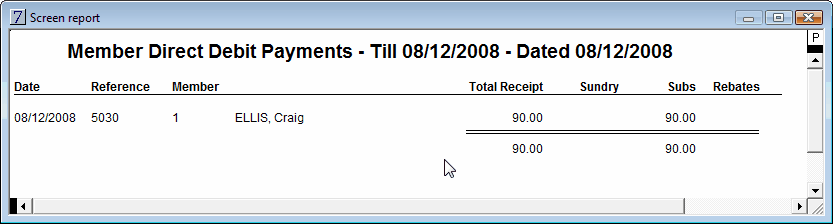 direct debit audit report